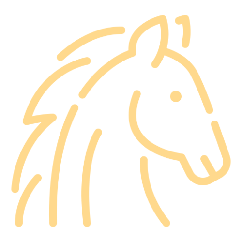 A graphic of a horse.