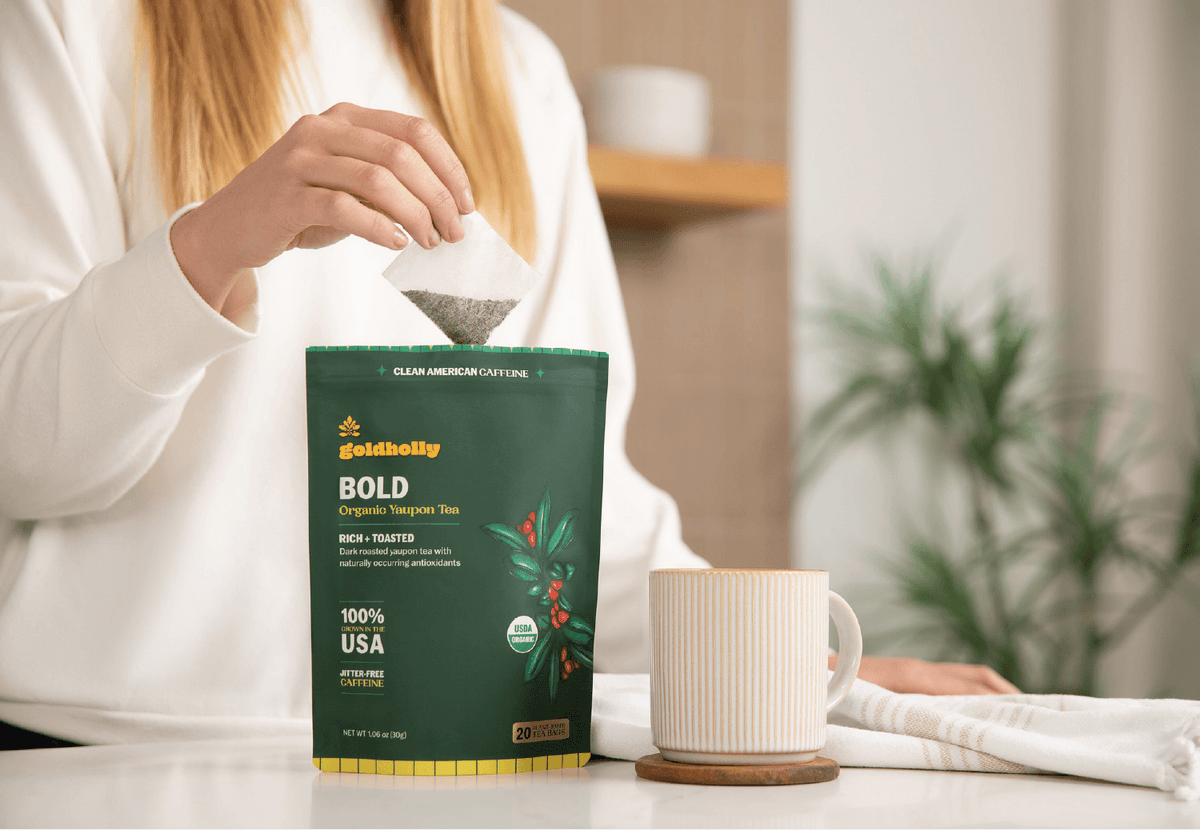Bold Organic Yaupon Tea • Rich & Toasted