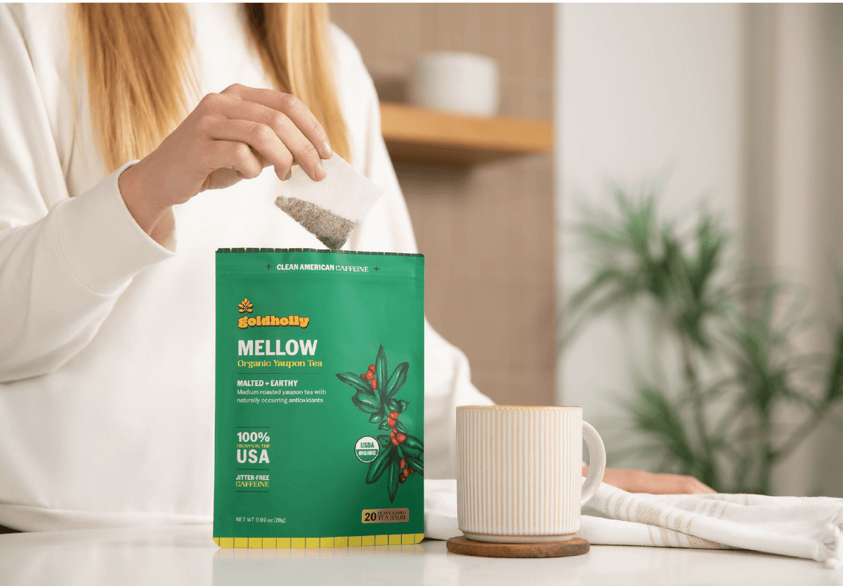 Mellow Organic Yaupon Tea • Malted & Earthy